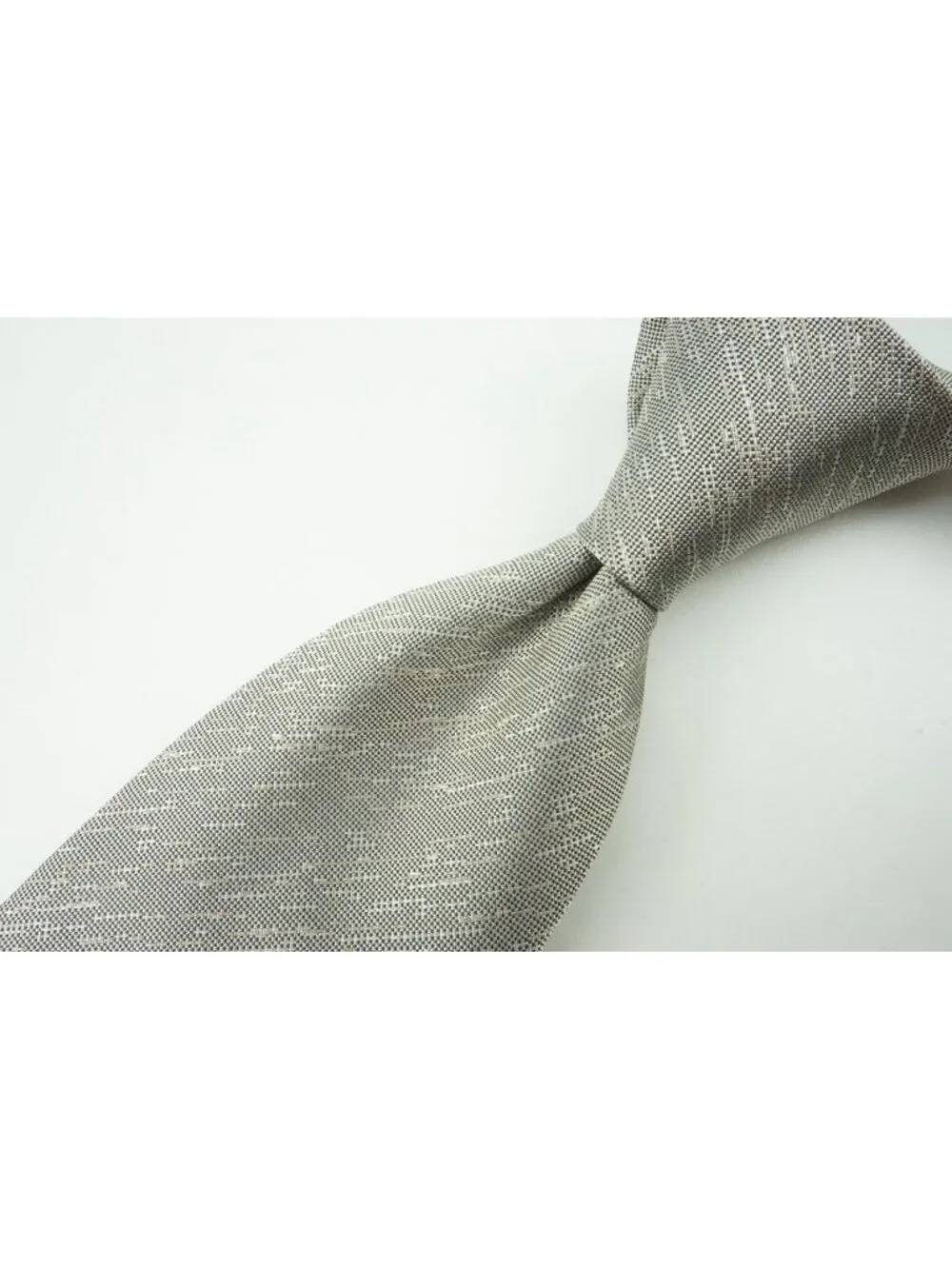 Canali Solid Striated Beige Taupe 100% Silk Tie Brand New With Tags